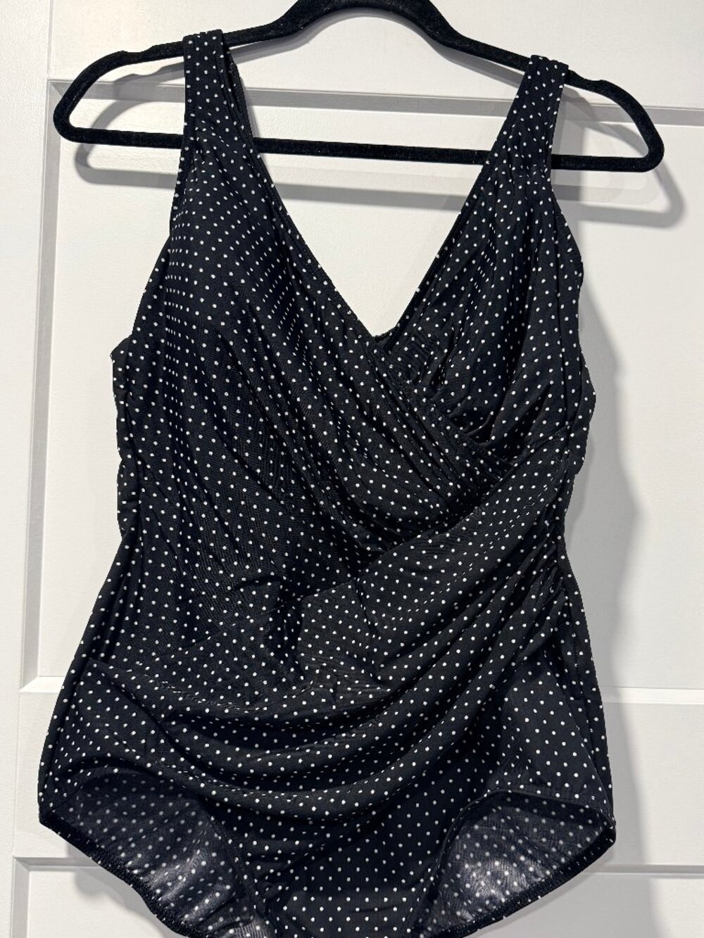 Black & White Polka Dot Miraclesuit Swimsuit